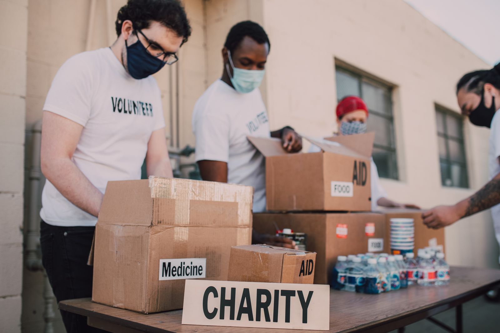 Relief supplies organised for distribution